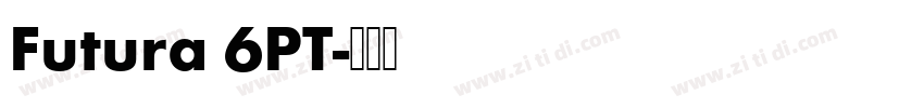 Futura 6PT字体转换